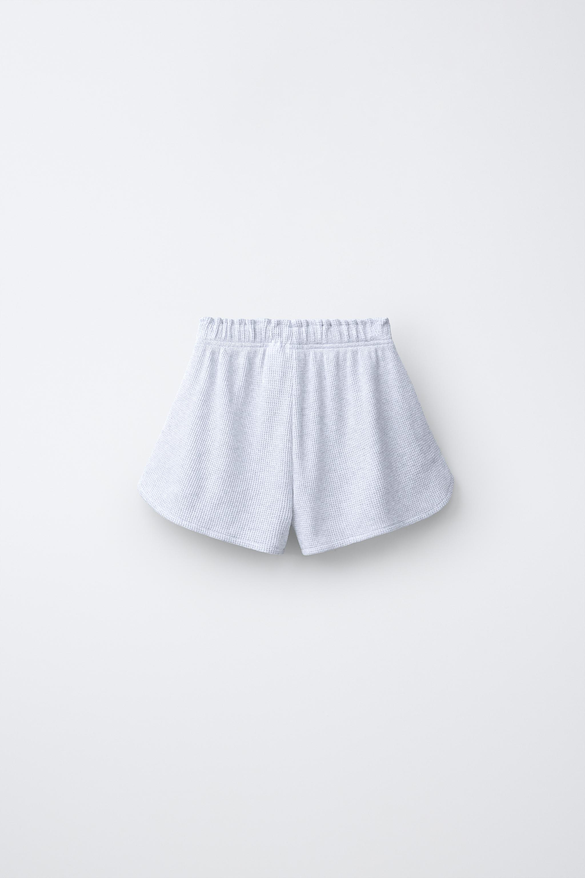 WAFFLE TEXT SHORTS